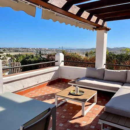 Semidetached Duplex At Puebla Aida, Mijas Golf With Pool, Golf And Sea Views *